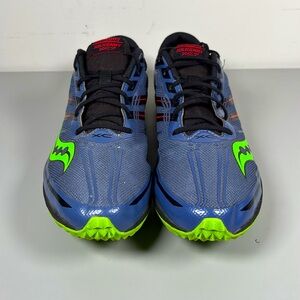 Saucony Blue and Green Kilkenny XC7 Spikes Track Running Shoes Men’s 10.5